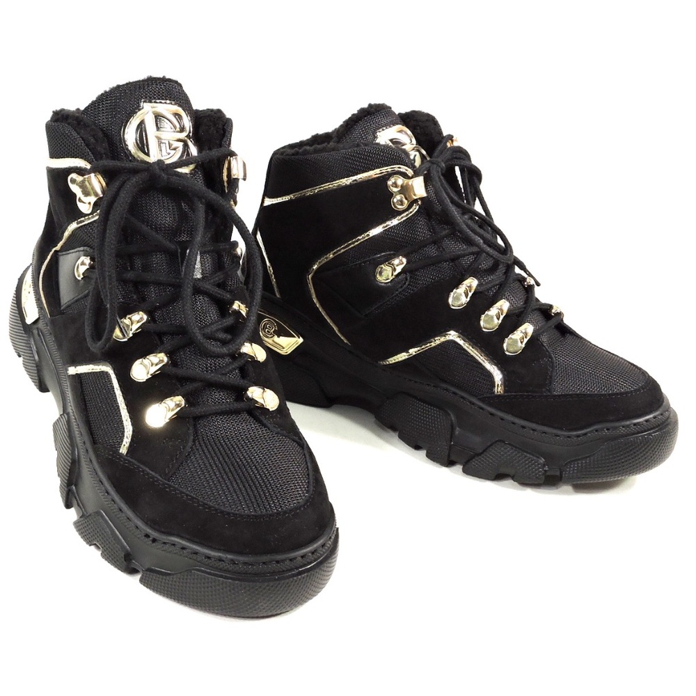 BALDININI🇮🇹 WOMEN'S BLACK SUEDE WINTER SNEAKERS